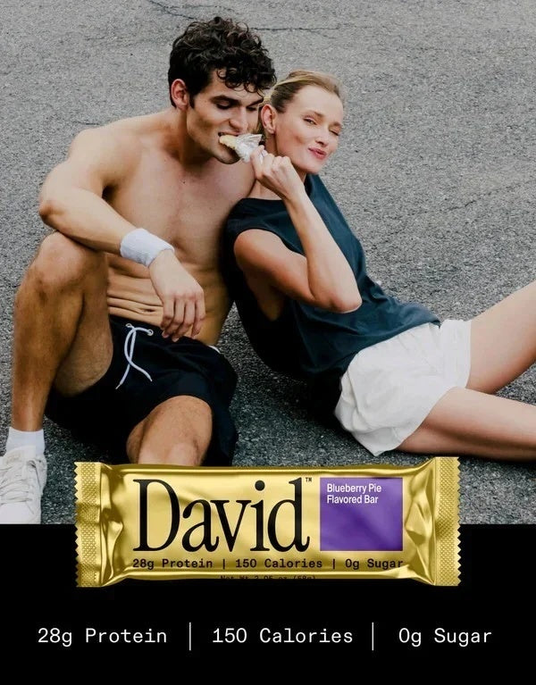 David's High Protein Bars Sugar Free - Low Carb - 28g Protein, 150 Calories - 12 Pack