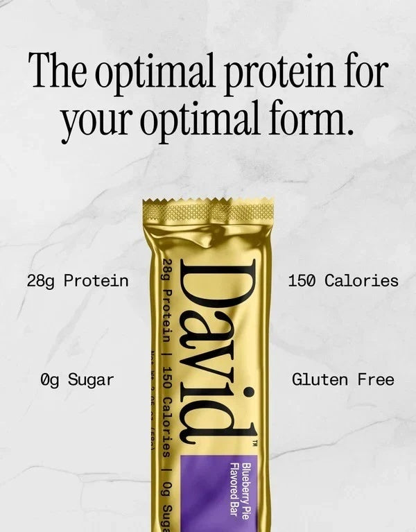 David's High Protein Bars Sugar Free - Low Carb - 28g Protein, 150 Calories - 12 Pack