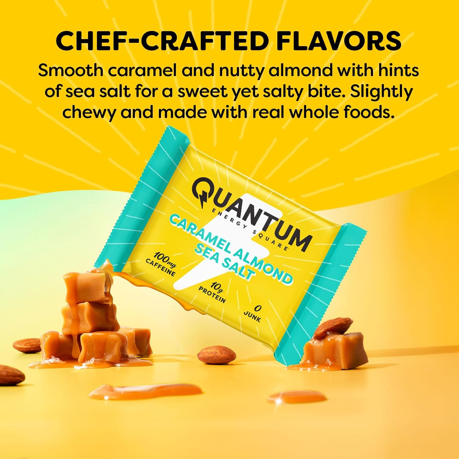 Quantum Energy Cubes: Energy bars with caffeine and 10 grams of protein.