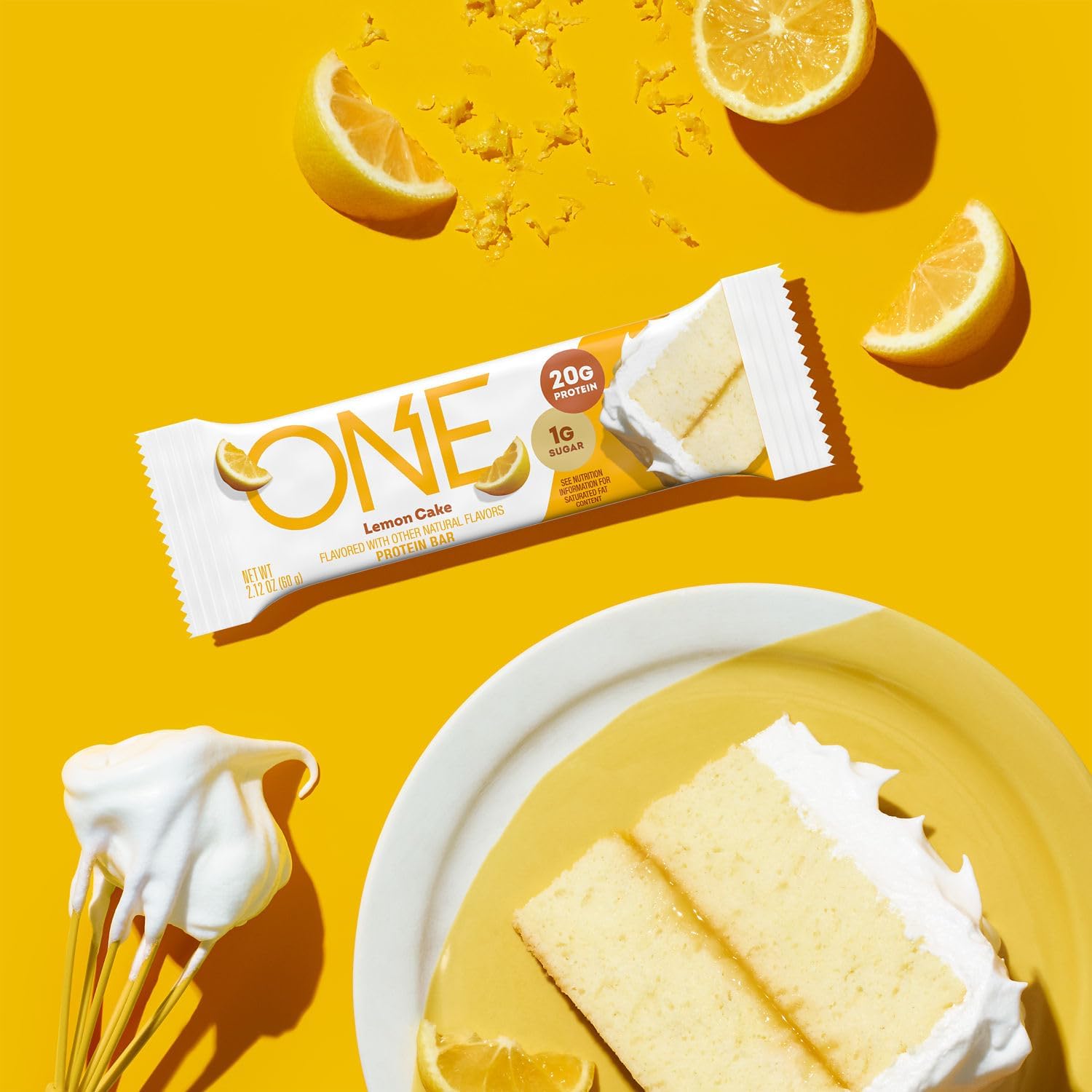 ONE Protein Bar, 20g Protein and 1g Sugar, 2.12 oz (12 Bars)