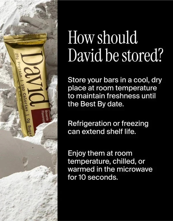 David's High Protein Bars Sugar Free - Low Carb - 28g Protein, 150 Calories - 12 Pack