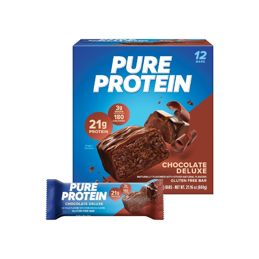 Pure Protein Bar, High Protein, Nutritious Snack, Energy, Low Sugar, 1.76 oz, 12 Count (1 Pack)