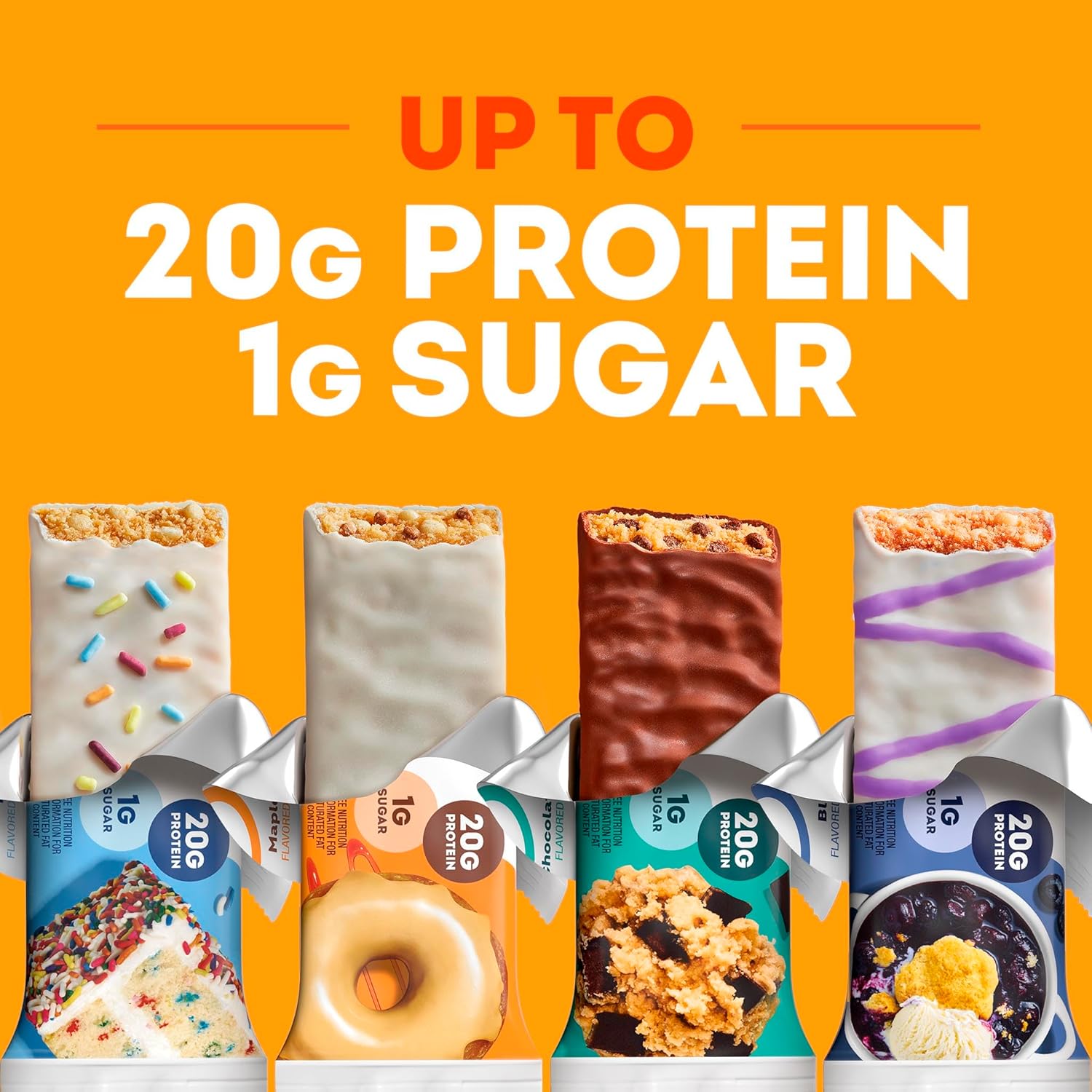 ONE Protein Bar, 20g Protein and 1g Sugar, 2.12 oz (12 Bars)