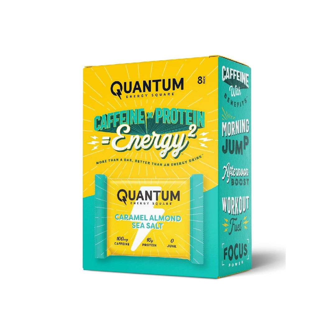 Quantum Energy Cubes: Energy bars with caffeine and 10 grams of protein.