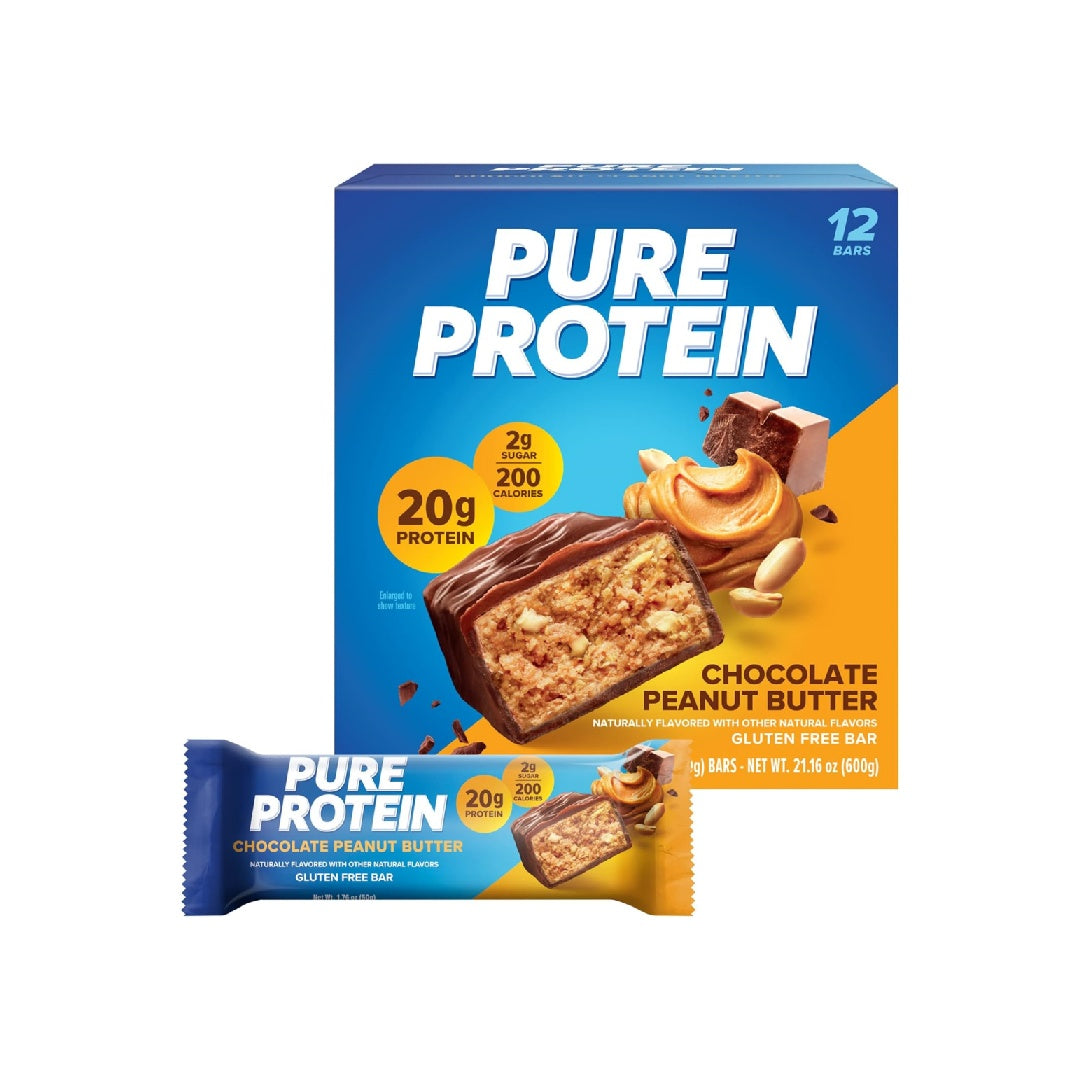 Pure Protein Bar, High Protein, Nutritious Snack, Energy, Low Sugar, 1.76 oz, 12 Count (1 Pack)